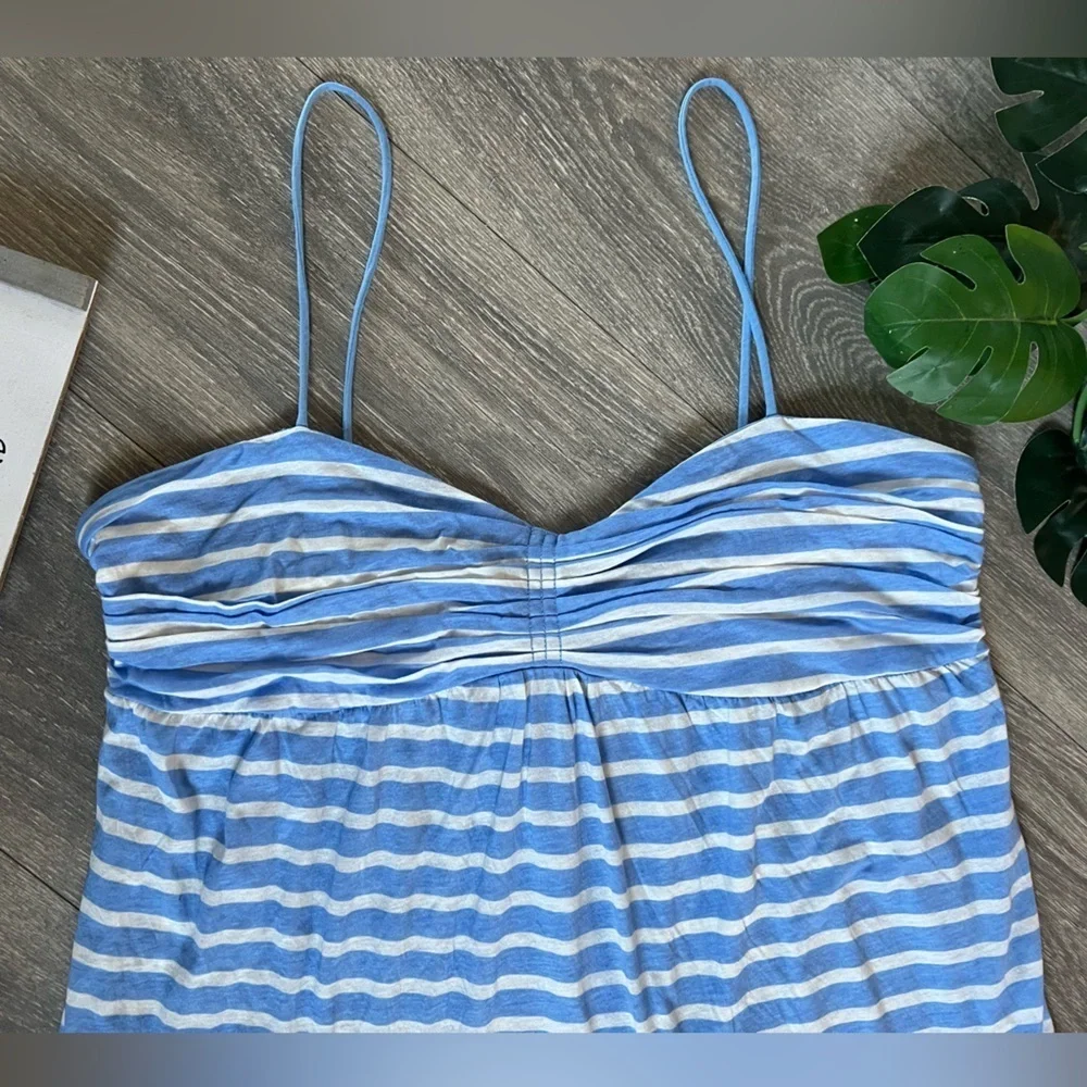 J. Crew cotton striped flowy summer top NWOT!